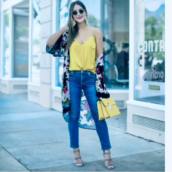 VENUS Two Layer Semi Sheer Yellow Cami Size S $14 - Picture 1 of 11